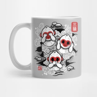 Three wise monkeys Mug